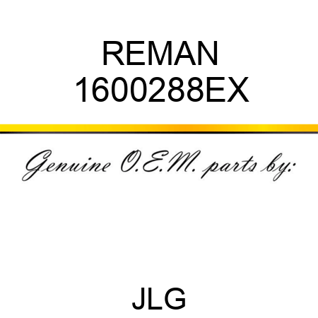 REMAN 1600288EX