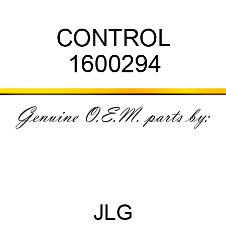 CONTROL 1600294