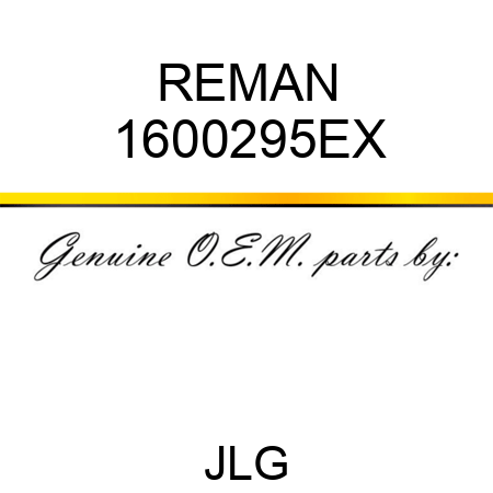 REMAN 1600295EX