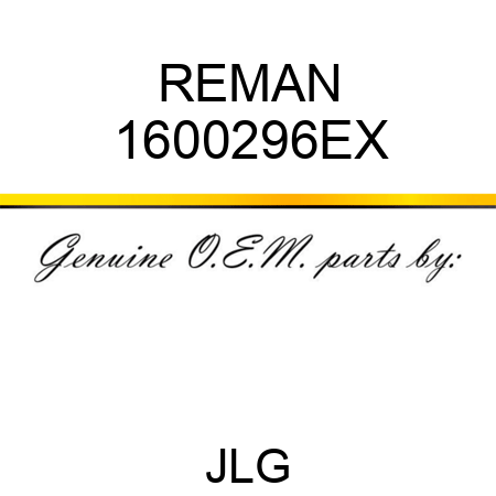 REMAN 1600296EX