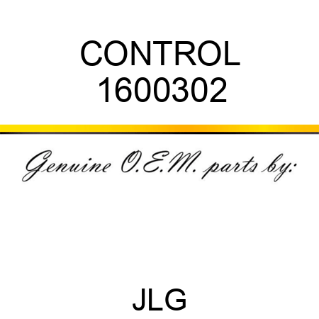 CONTROL 1600302