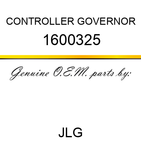 CONTROLLER GOVERNOR 1600325
