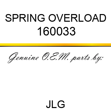 SPRING OVERLOAD 160033