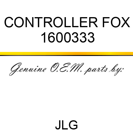 CONTROLLER FOX 1600333