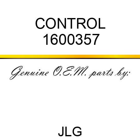 CONTROL 1600357