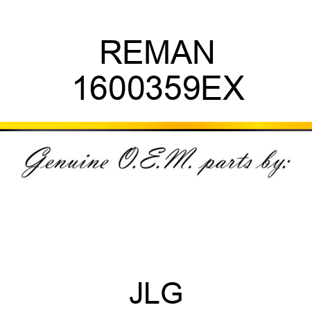 REMAN 1600359EX