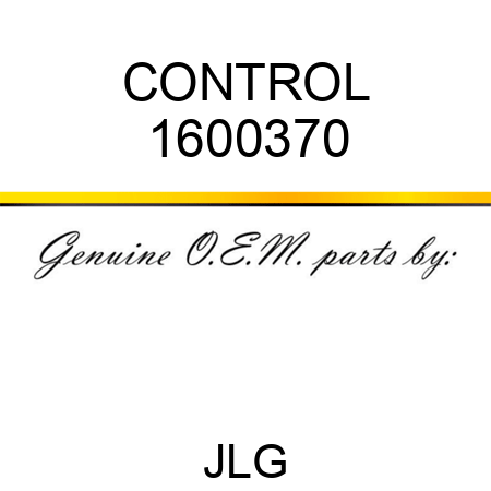 CONTROL 1600370