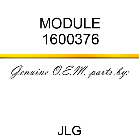 MODULE 1600376