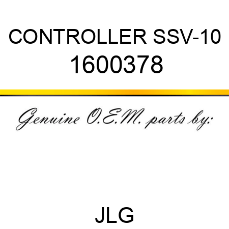 CONTROLLER SSV-10 1600378