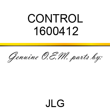 CONTROL 1600412