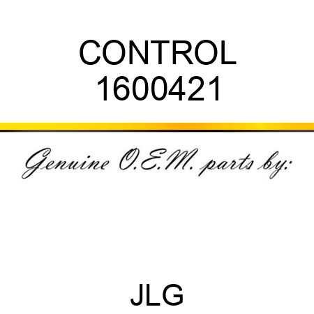 CONTROL 1600421