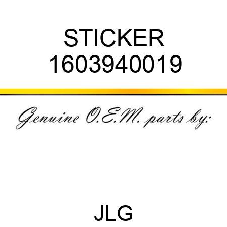 STICKER 1603940019
