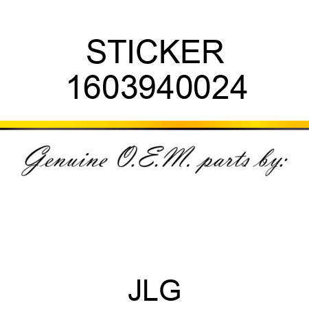 STICKER 1603940024