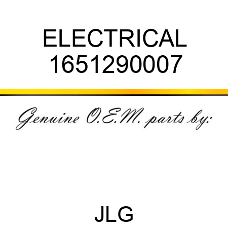 ELECTRICAL 1651290007