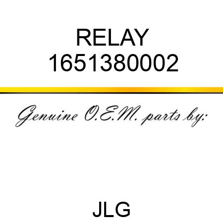 RELAY 1651380002