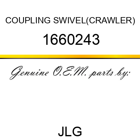 COUPLING SWIVEL(CRAWLER) 1660243