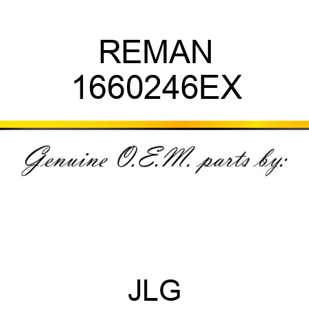REMAN 1660246EX