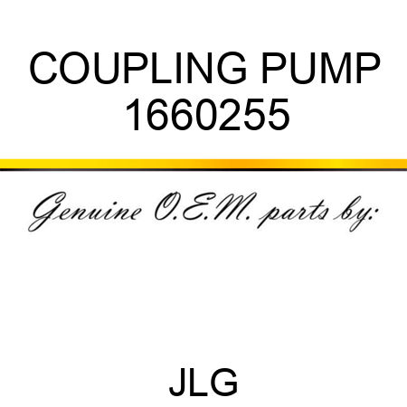 COUPLING PUMP 1660255