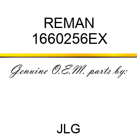 REMAN 1660256EX