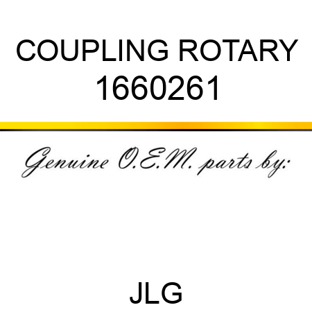 COUPLING ROTARY 1660261