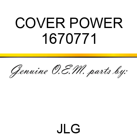 COVER POWER 1670771