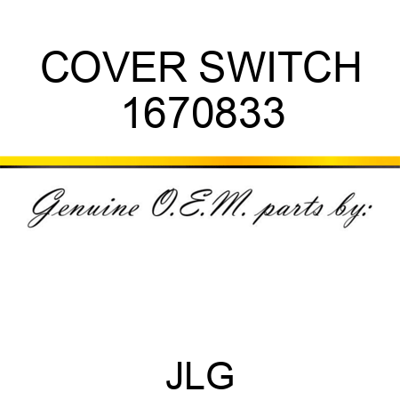 COVER SWITCH 1670833