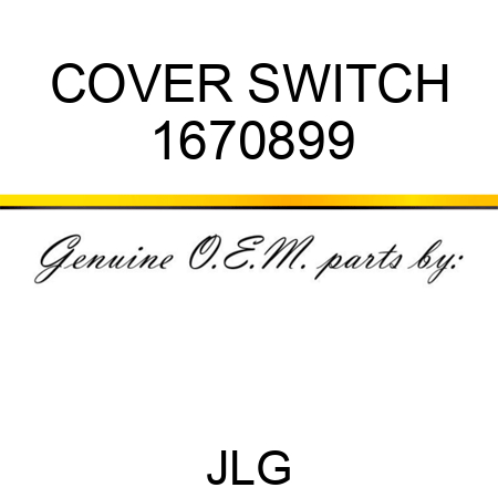 COVER SWITCH 1670899
