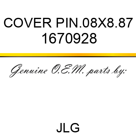 COVER PIN.08X8.87 1670928