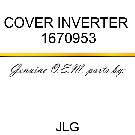 COVER INVERTER  1670953