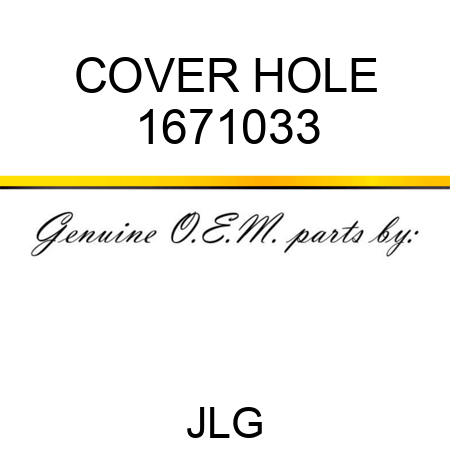 COVER HOLE 1671033