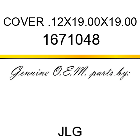 COVER .12X19.00X19.00 1671048