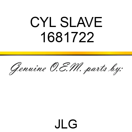 CYL SLAVE 1681722