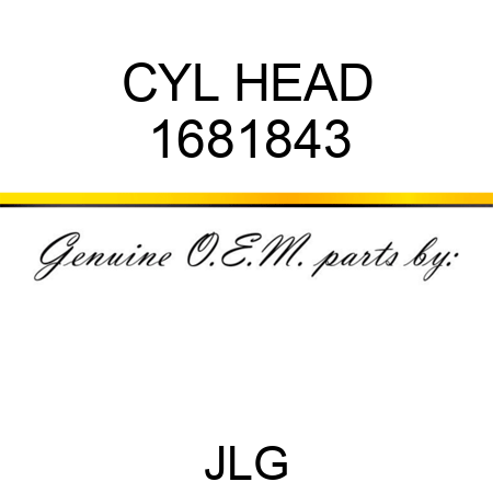 CYL HEAD 1681843