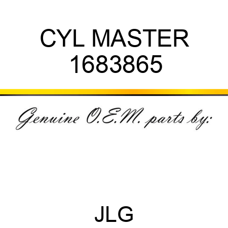 CYL MASTER 1683865