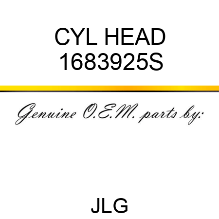 CYL HEAD 1683925S
