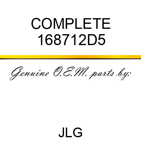 COMPLETE 168712D5
