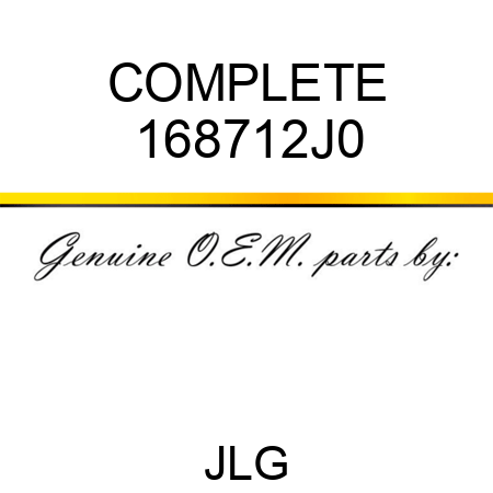 COMPLETE 168712J0