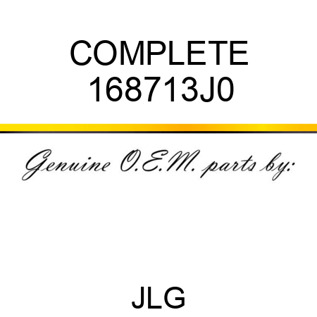 COMPLETE 168713J0