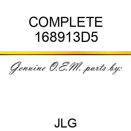 COMPLETE 168913D5