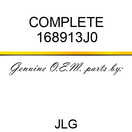 COMPLETE 168913J0