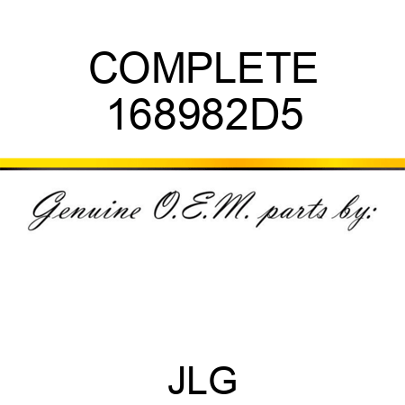 COMPLETE 168982D5