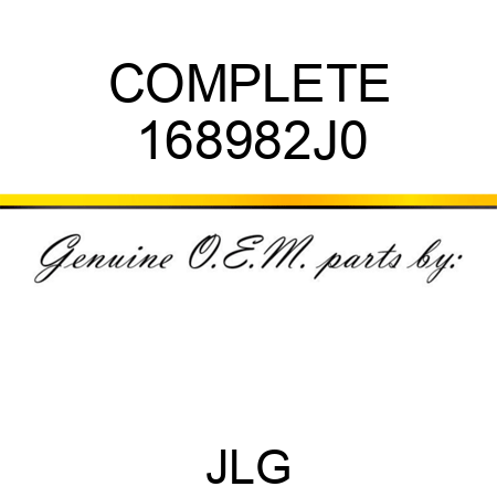 COMPLETE 168982J0