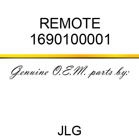 REMOTE 1690100001