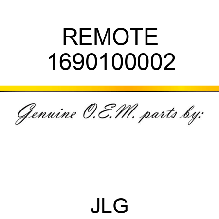 REMOTE 1690100002