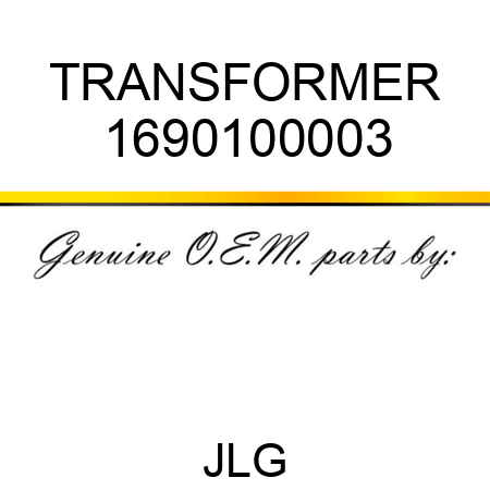 TRANSFORMER 1690100003