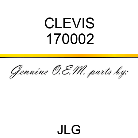 CLEVIS 170002