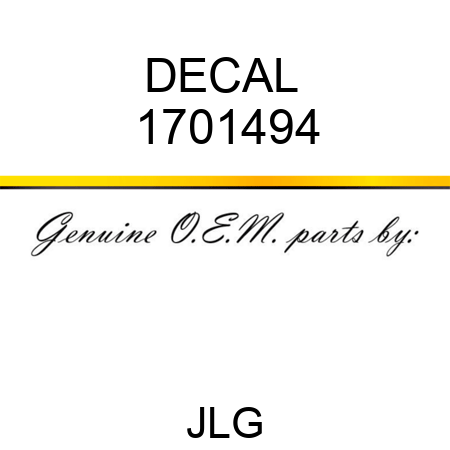 DECAL  1701494