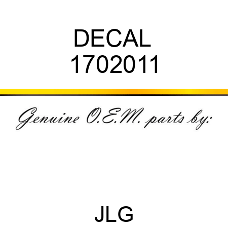 DECAL  1702011