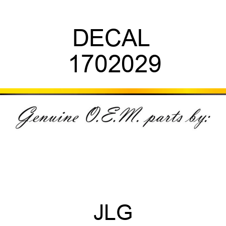 DECAL  1702029