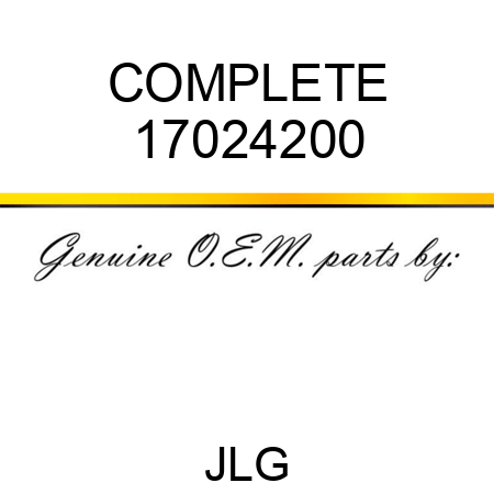 COMPLETE 17024200